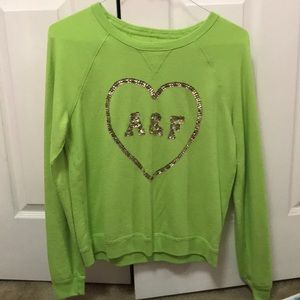 A&F green sweater